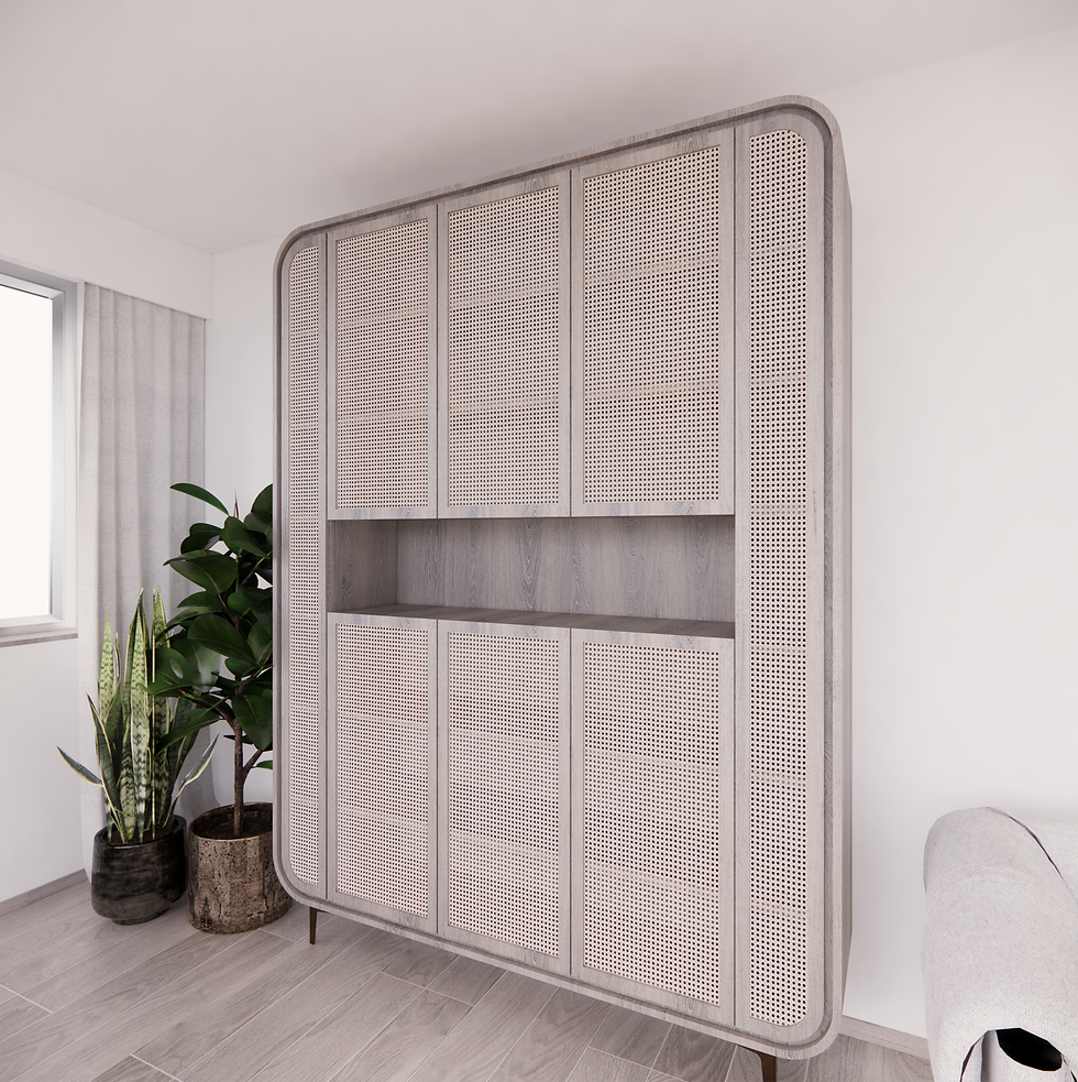 縮圖：圓弧邊2.5米大衣櫃儲物櫃