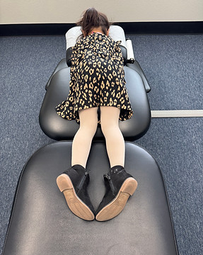 Dr. Bailey's daughter getting adjusted