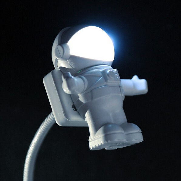 Miniatura: Lâmpada Led Astronauta para notebook
