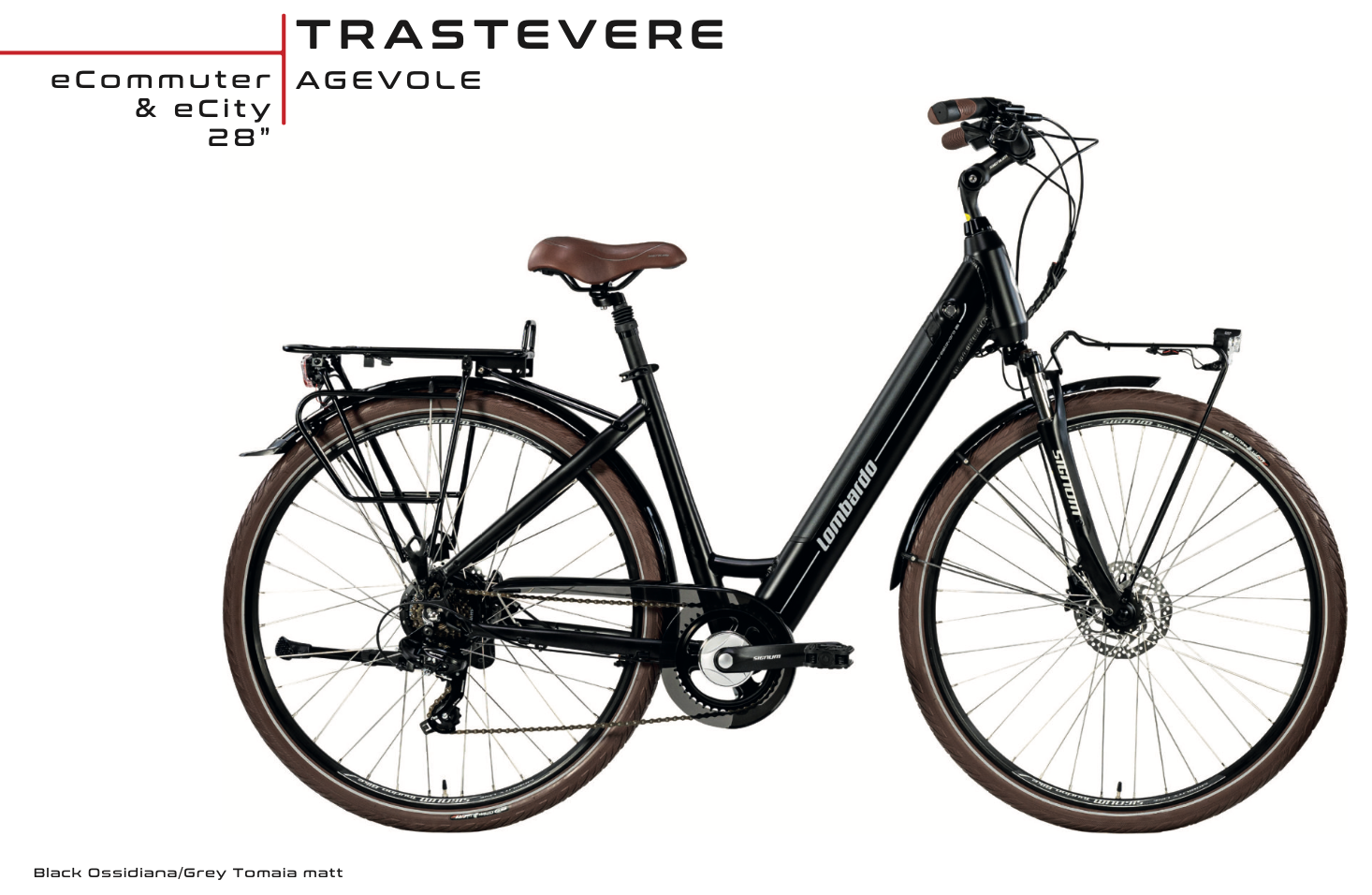 Lombardo Trastevere 28" 500Wh 40Nm freni idraulici - anche telaio classico