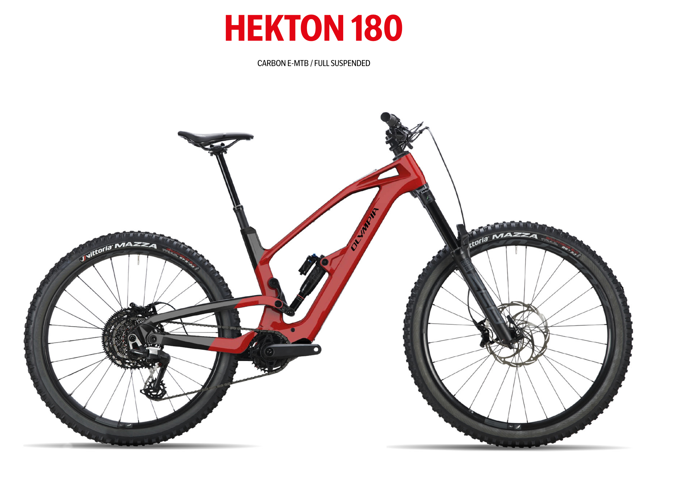 Olympia Hekton 180 Avinox M2S 800Wh - RockShox ZEB - Sram 90 - Cura 4
