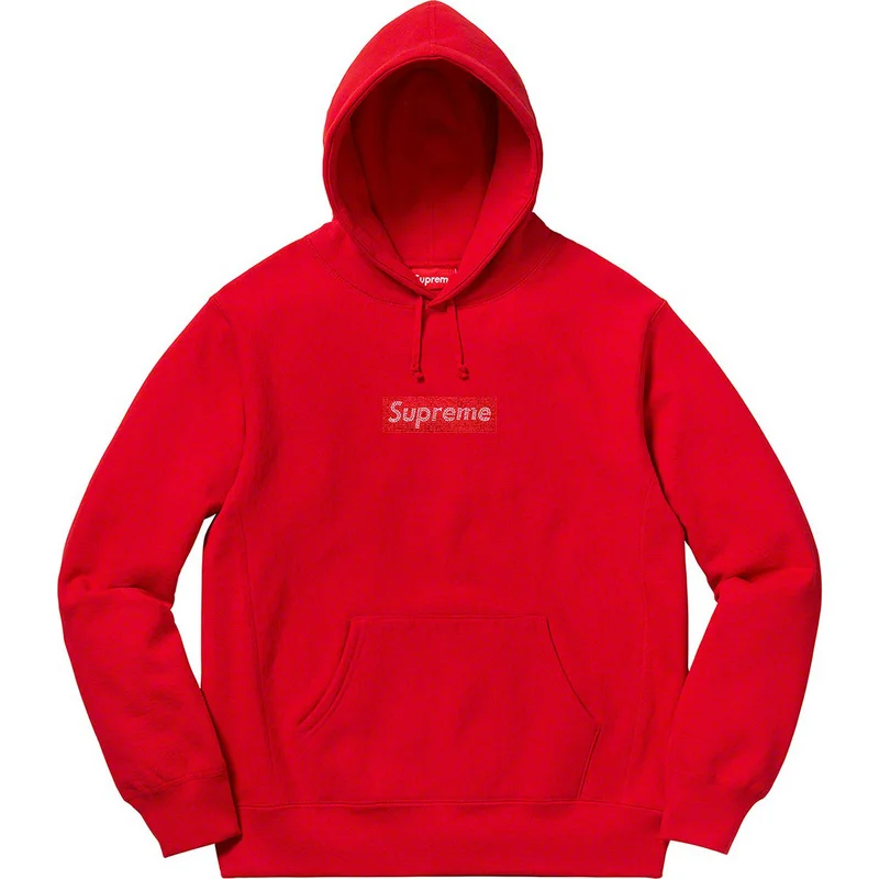 supreme hoodie with logo on hood