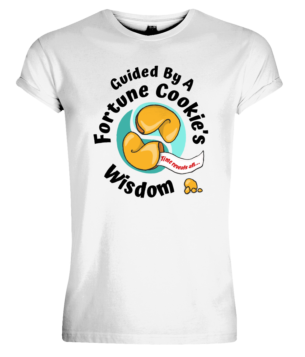 Men's Rolled Sleeve T-Shirt 'Fortune Cookie Wisdom' (EP11)