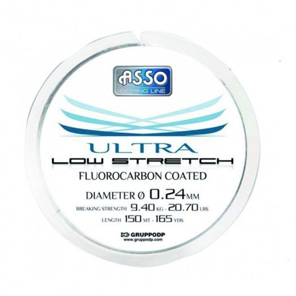 ASSO ULTRA LOW STRECH FLUOROCARBON COATED 100M