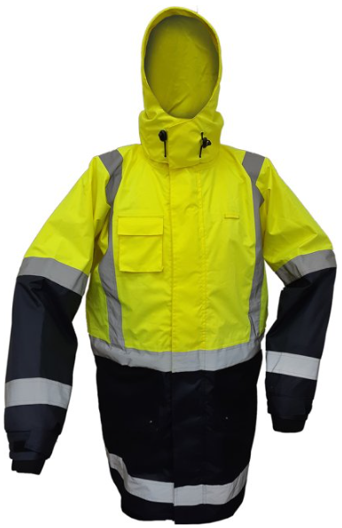 Thumbnail: StormPro® D/N Fleece Lined Jacket Combo Yellow/Navy
