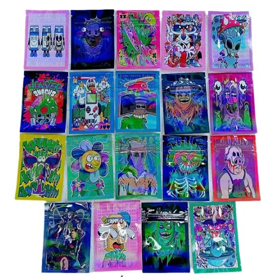 Resealable Bag Foil Monster Leaf 70x100 x 10