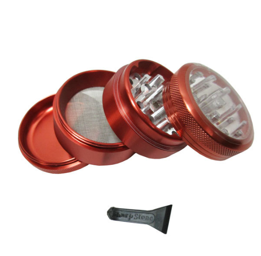 Thumbnail: Grinder Sharpstone Clear Top 4pce Red