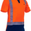 Thumbnail: D/N S/S Microfibre Polo Orange/Navy