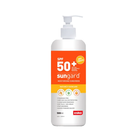 Esko SunGard SPF50+ Sunscreen, 500ml Pump Bottle - Pack of 6