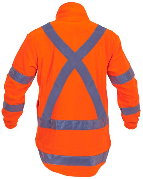 Thumbnail: Hi-Vis TTMC X-Back Polar Fleece 1/2 Zip Tunic