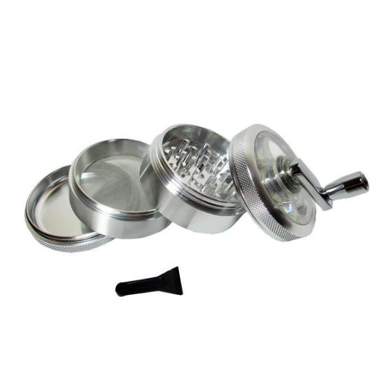 Thumbnail: Grinder Sharpstone With Handle 60mm 4pce Silver