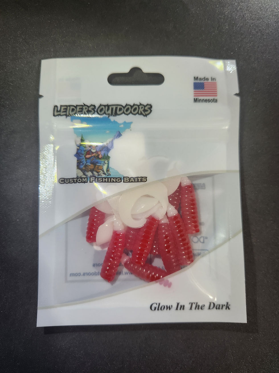 Thumbnail: 1.75" Stub Grub - Red/White