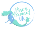 The logo for Hire A Mermaid UK