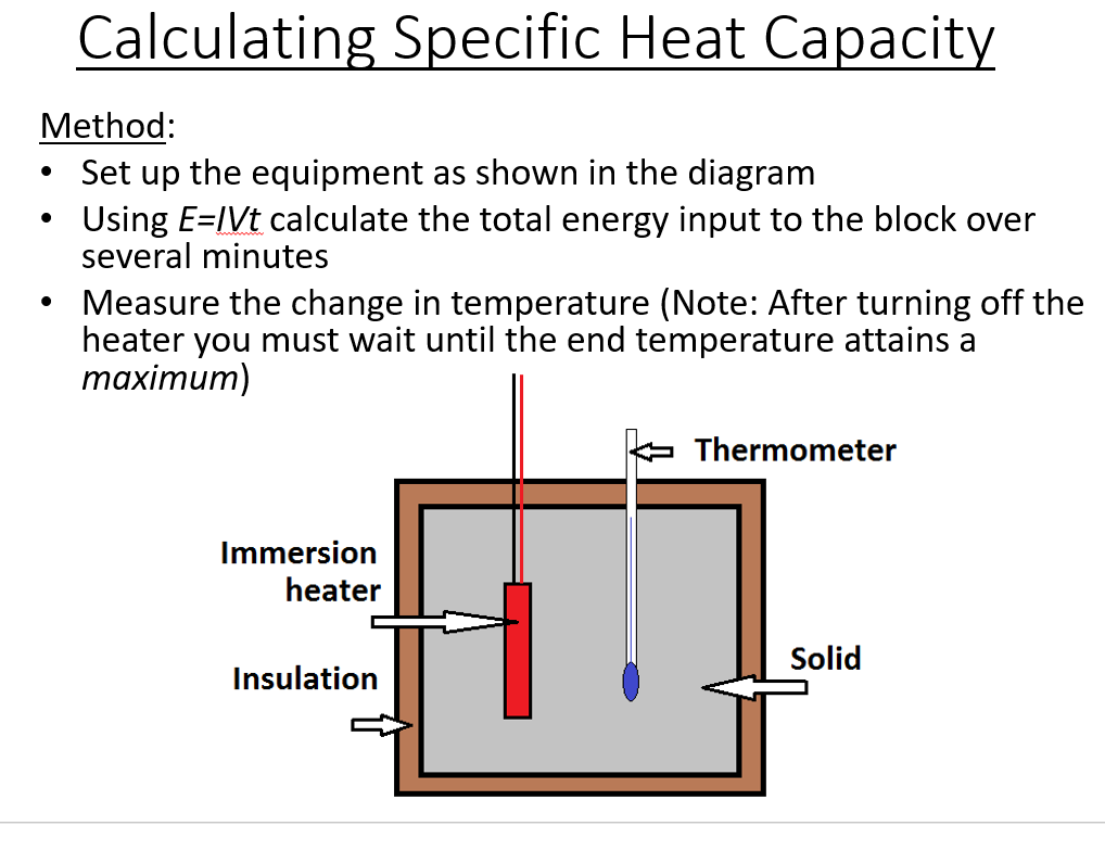 BTec Engineering - Specific Heat Capacity and Latent Heat (PowerPoint / Sheet)
