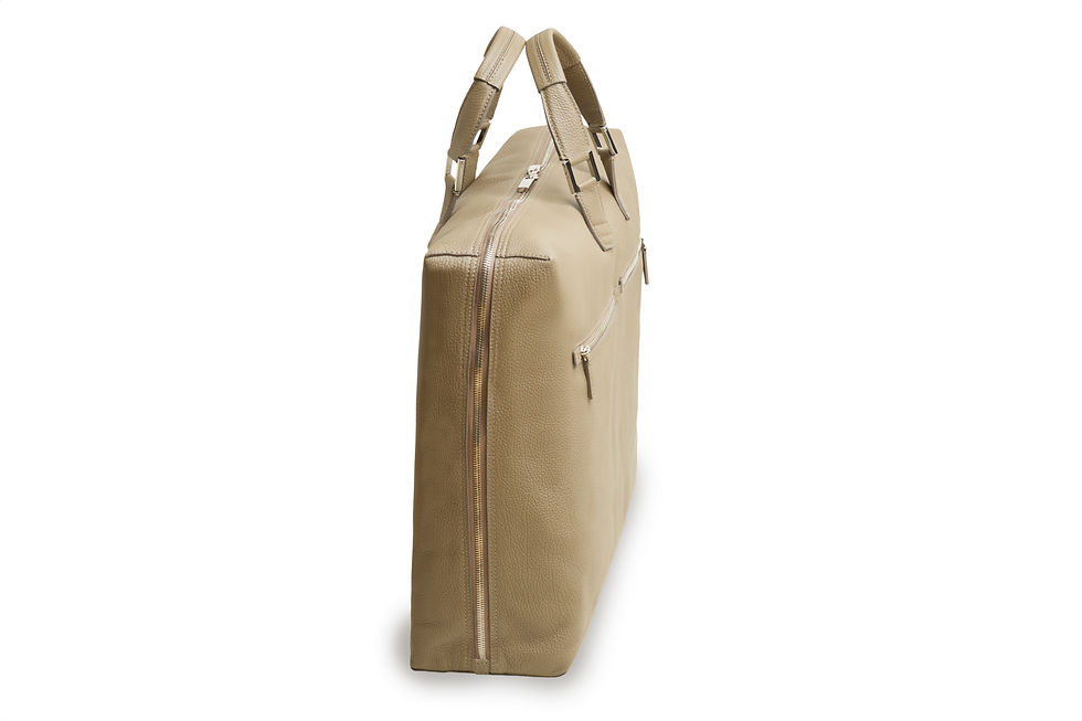 Thumbnail: VAKIGRAD ONESKIN WEEKENDER TAUPE SILVER RING