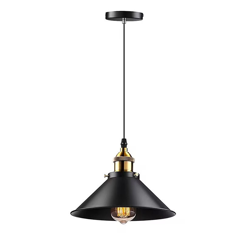 Iron black hanging light