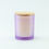 Thumbnail: Geurkaarsje (mini) met houten deksel – Frosted LILA