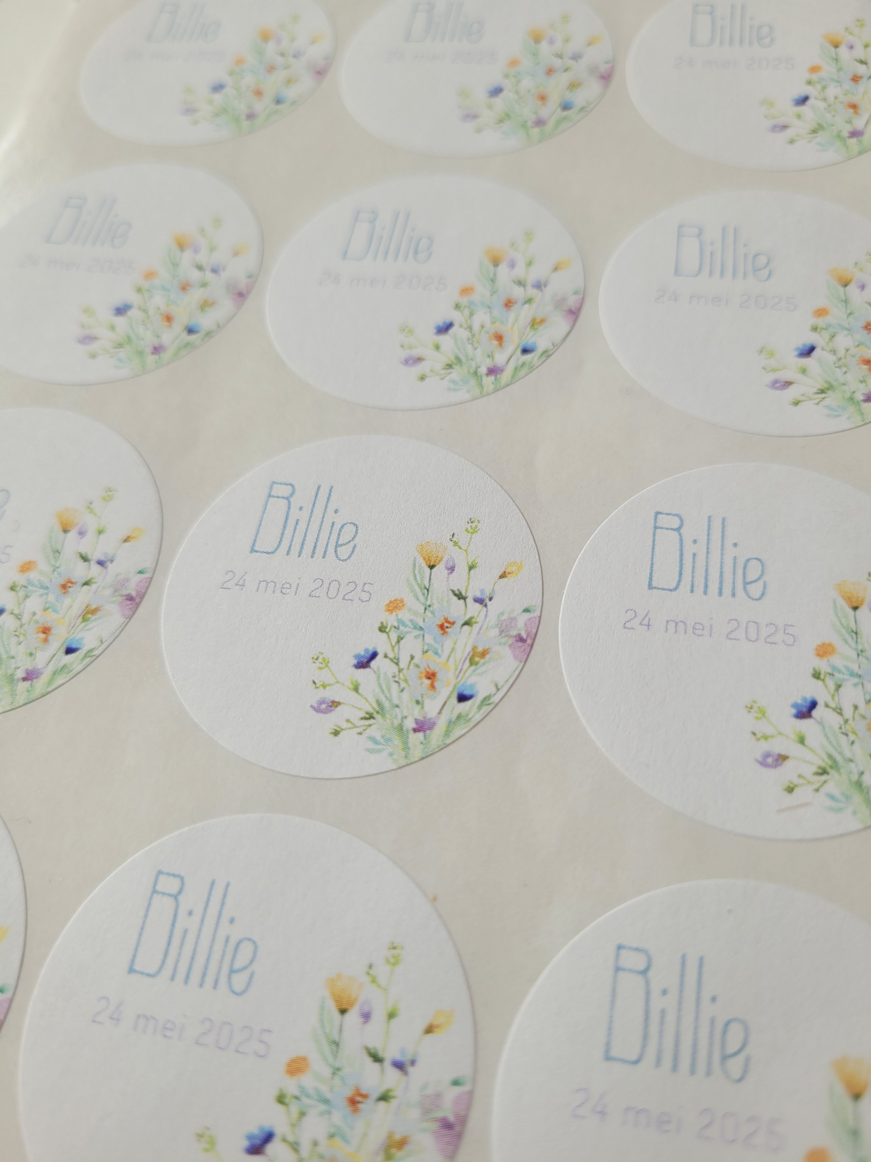 Full colour sticker - 80mm (per 10 stuks)