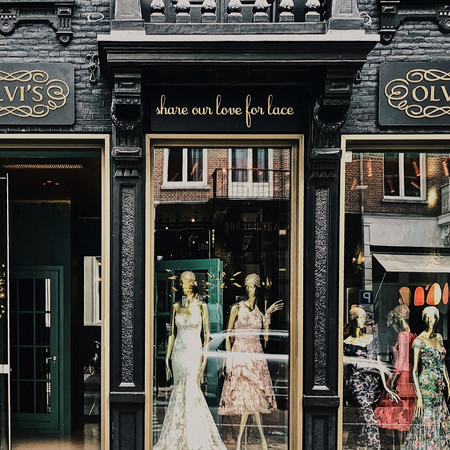 Olvi's flagship store entrance