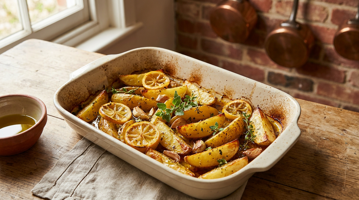 EFK Greek Lemon Roasted Potatoes