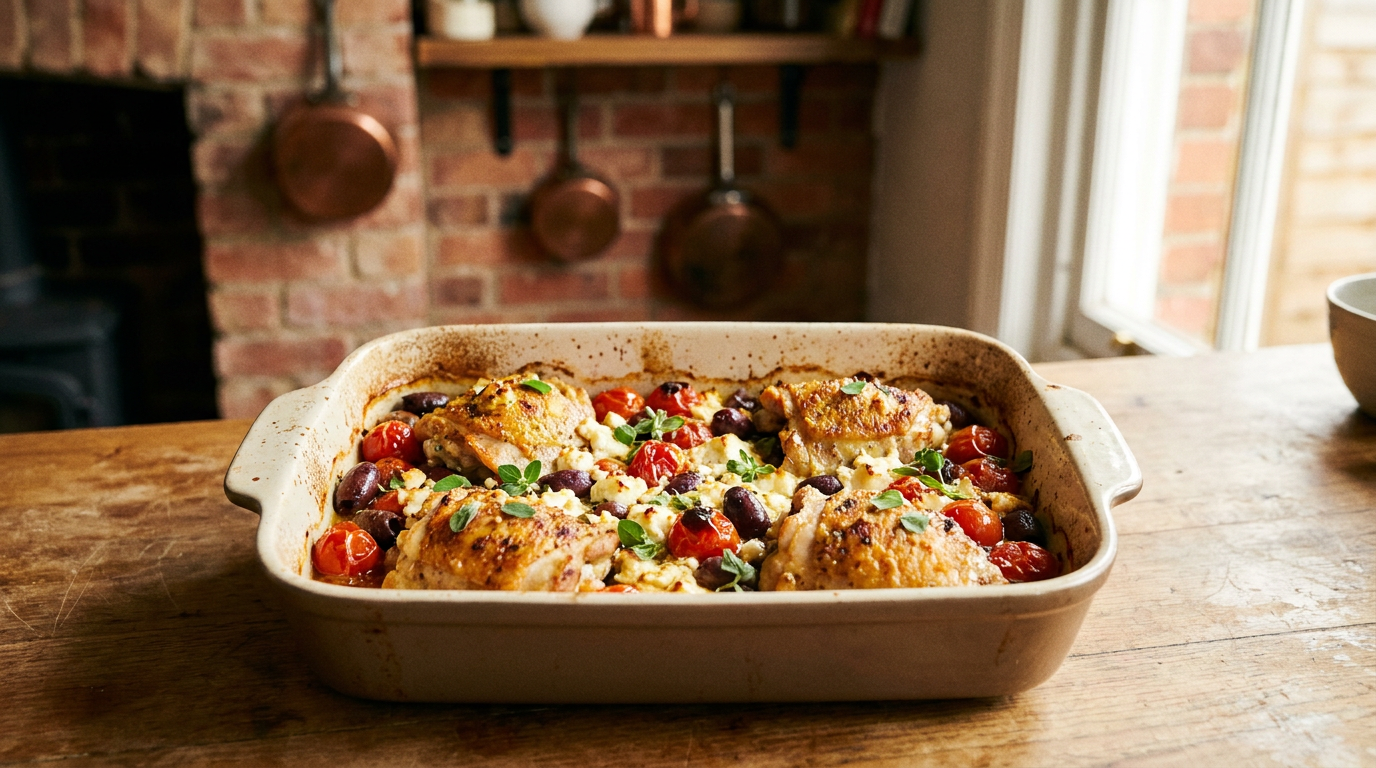 EFK Mediterranean Baked Feta Chicken