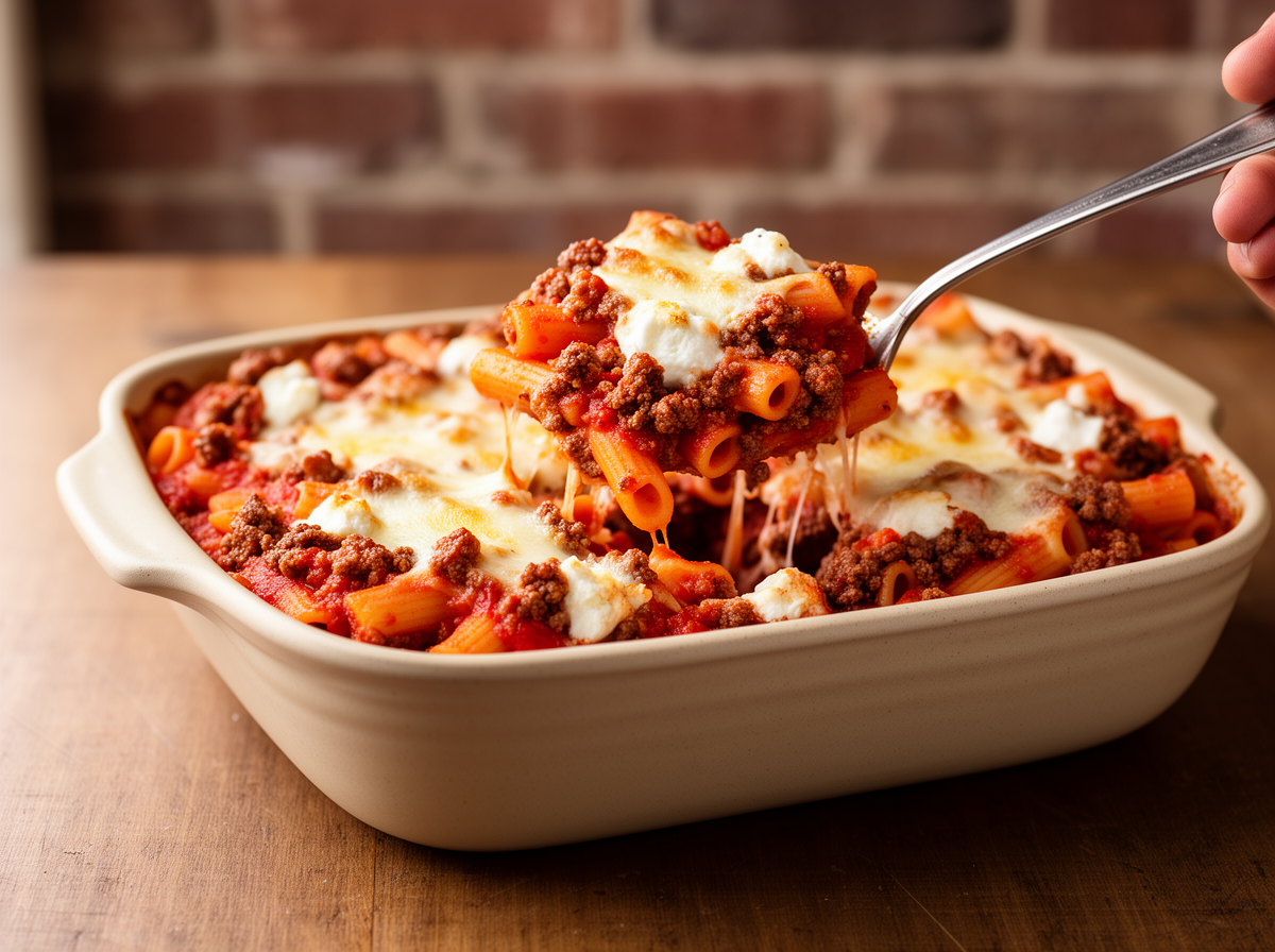 EFK Beef & Cheese Baked Ziti