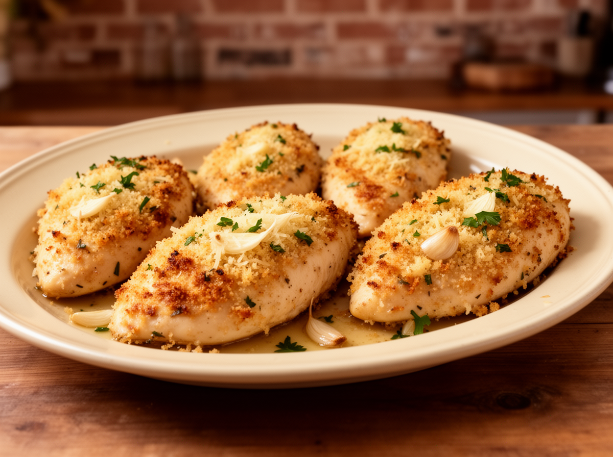 EFK Oven-Roasted Garlic Parmesan Chicken