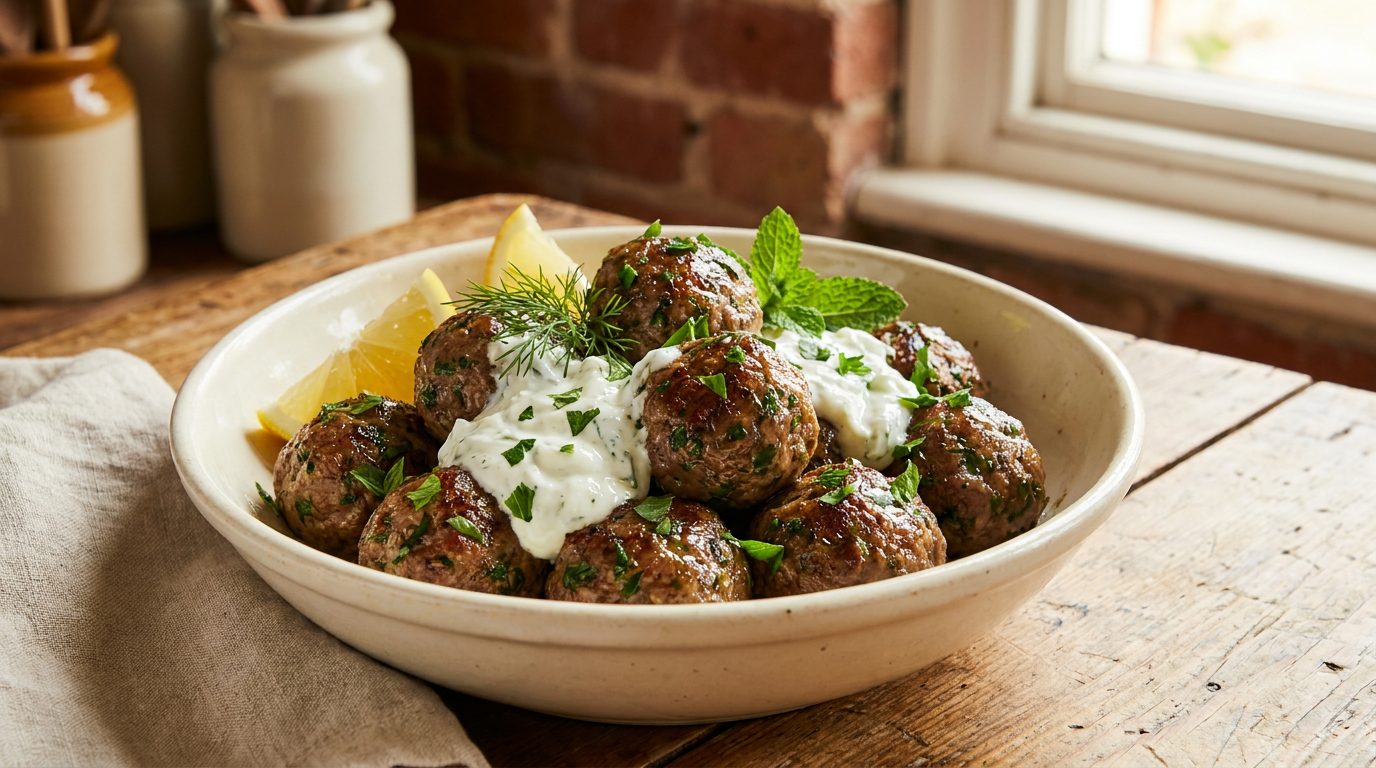 EFK Greek-Style Beef Meatballs