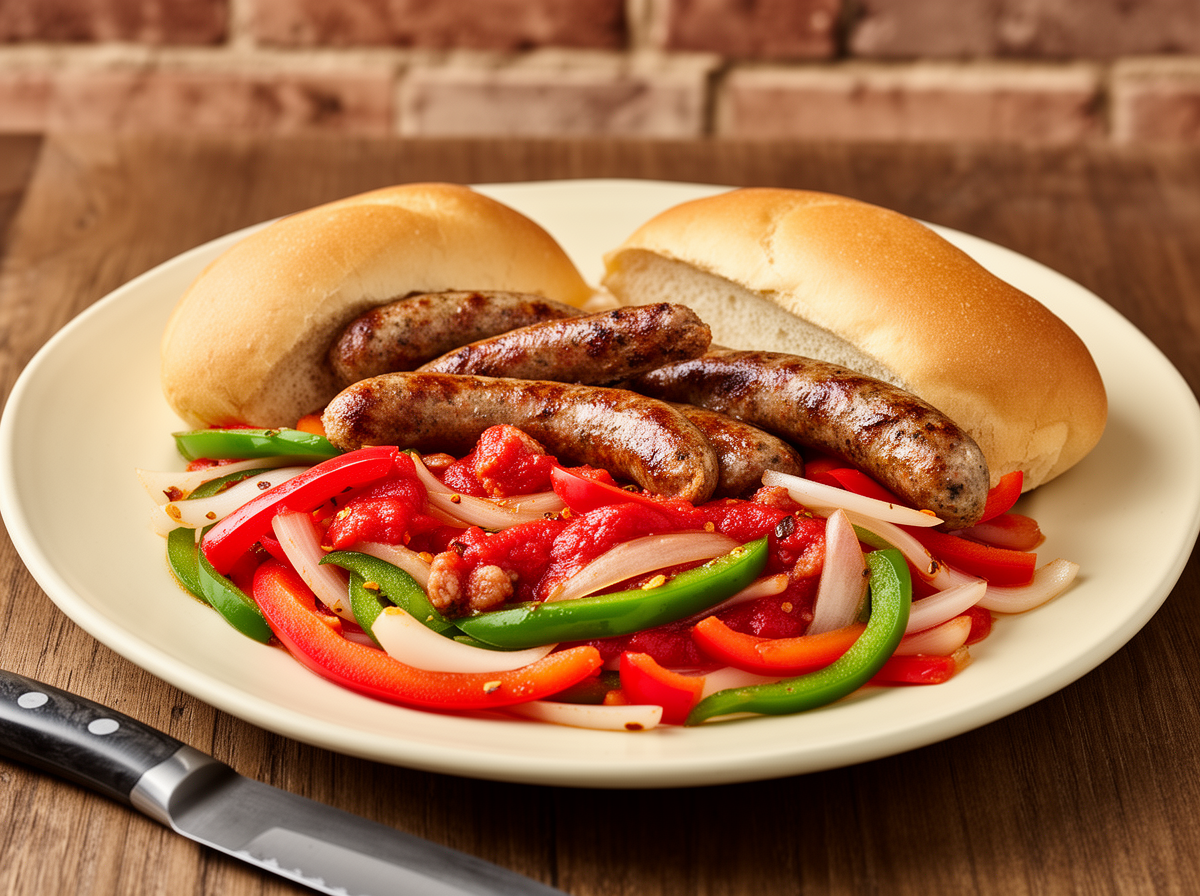 Erickson Slow Cooker Sausage, Peppers & Onions