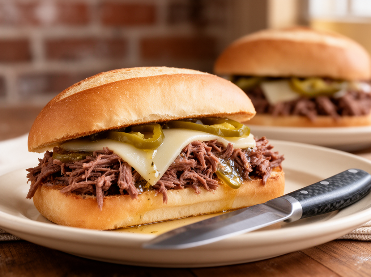 Erickson Slow Cooker Italian Beef Sandwiches