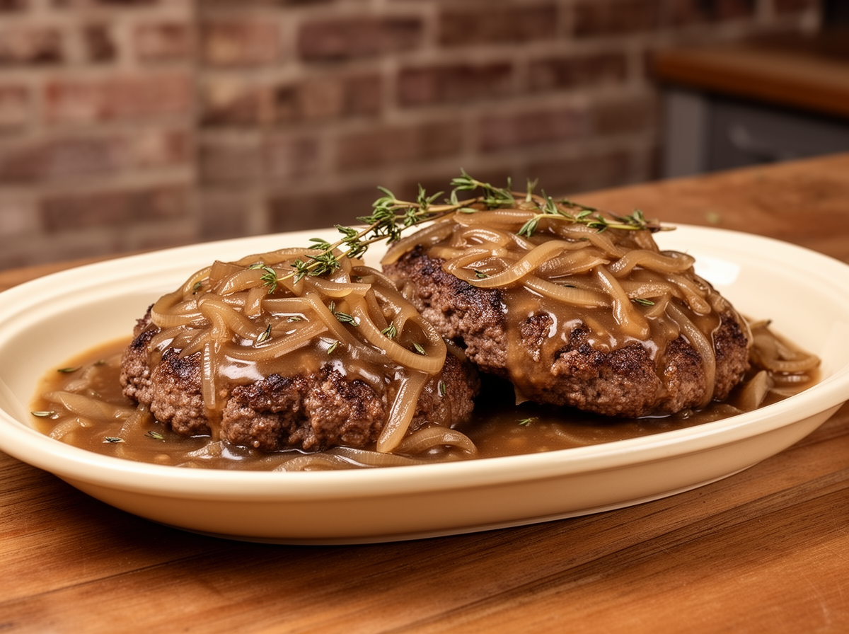 EFK Smothered Beef Patties & Onion Gravy