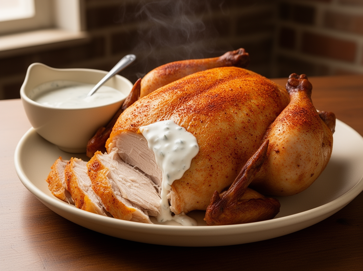 EFK Smoked Chicken with Alabama White Sauce