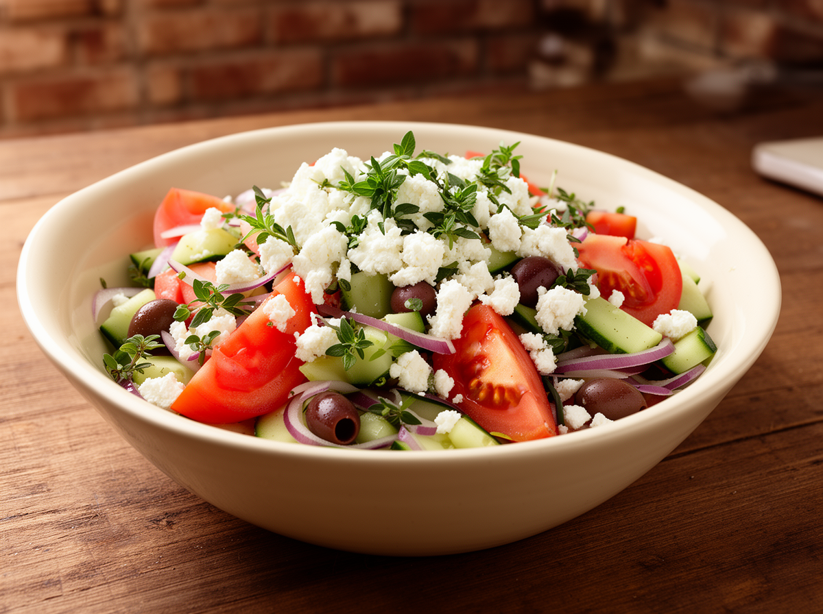 EFK Mediterranean Tomato-Cucumber Feta Salad