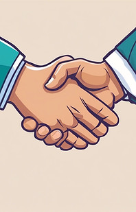 Making a handshake deal  in teal and blue.jpg
