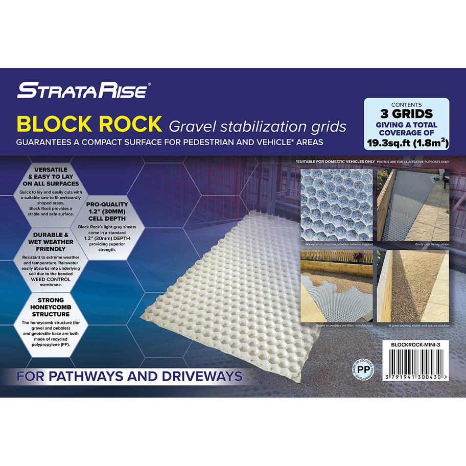 Block Rock Gravel Stabilization Grids
