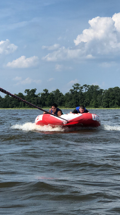 Tubing at Camp Frontier Summer Camp