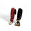 Miniatura: modelo usando cinto vermelho e preto