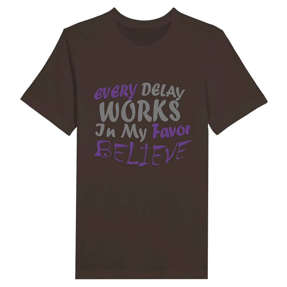 Thumbnail: Every Delay Is Working - TShirt - Premium Unisex Crewneck T-shirt