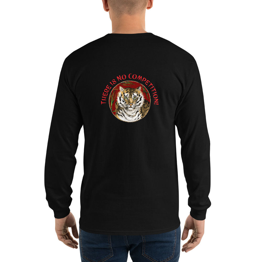 Sister Sensei "No Competition" Long Sleeve Shirt with Tiger Graphic
