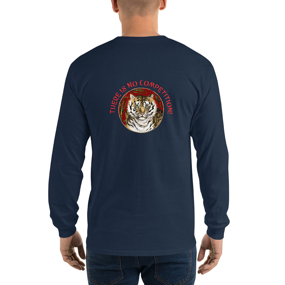 Thumbnail: Sister Sensei "No Competition" Long Sleeve Shirt with Tiger Graphic