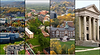 Aerial views of various colleges and university campuses