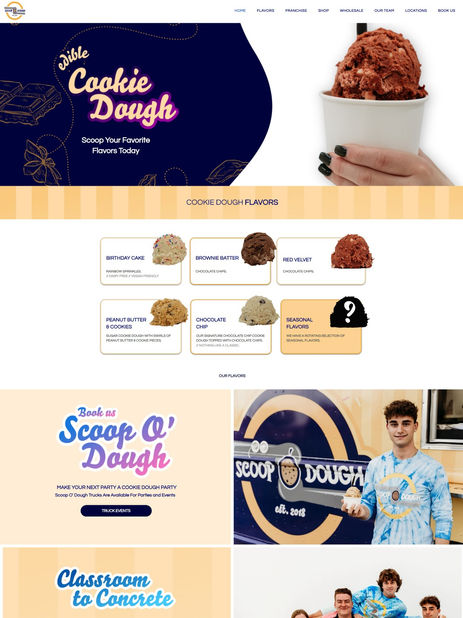 Edible Cookie Dough Website
