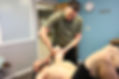 Dr. Eric DeRoche performs Active Release Technique on a patient