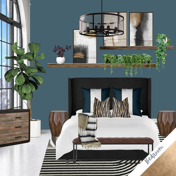 Industrial Bedroom Design 2
