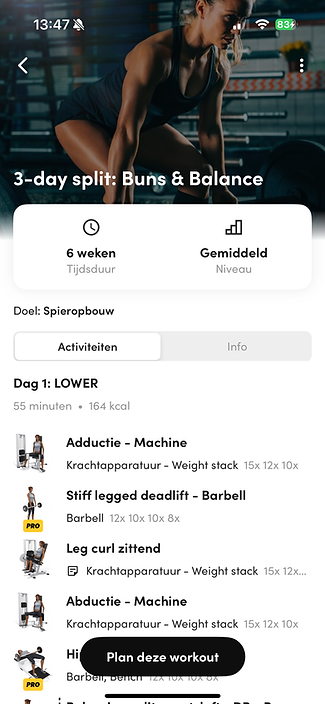 Screenshot van een gebruiksvriendelijke app die je stap voor stap begeleidt in je coachingproces
