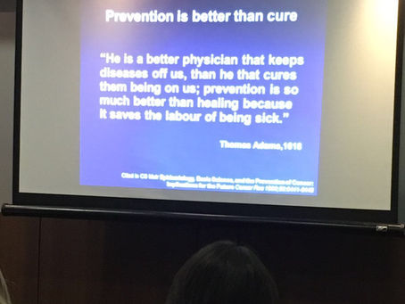 Prevention is everything. Conventional Medicine is waiting (too long) clinical onset. However alread