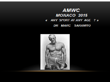 <SPORT AND AGE GO WELL TOGETHER> AMWC 2015