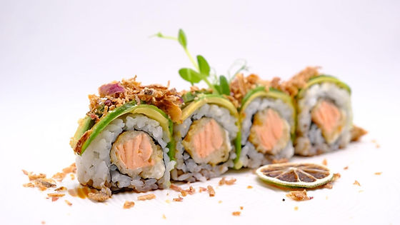 172.Crispy salmon roll