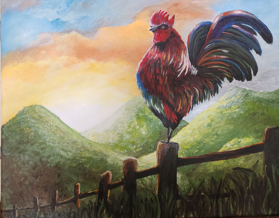 Rooster Morning