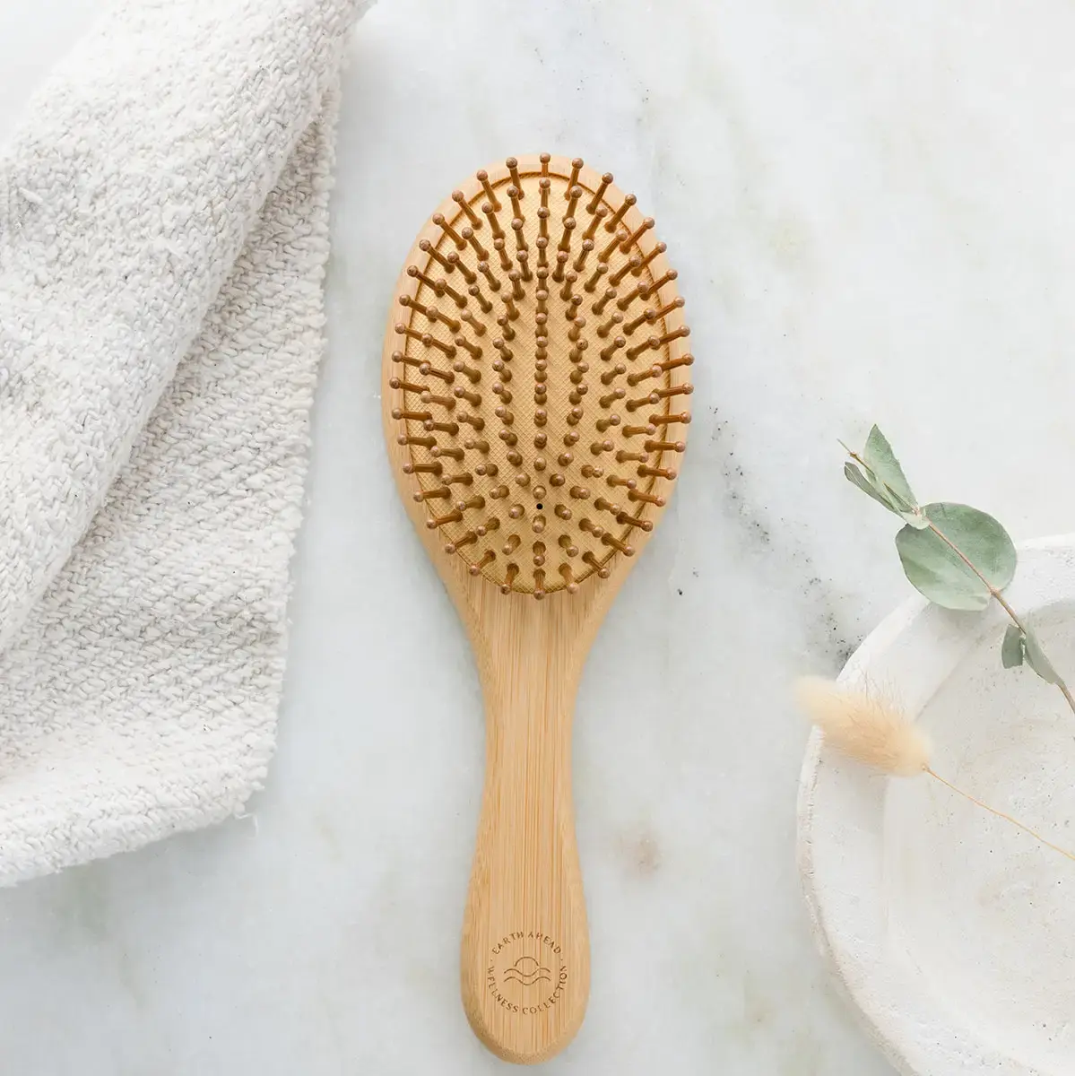 Oval Bamboo Hairbrush